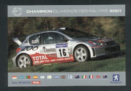 Team Peugeot - Champion Du Monde Des Rallyes 2001 - Peugeot 206 WRC - Rally's