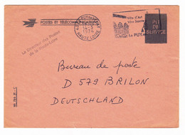 Le Puy En Velay Haute-Loire Pli De Service Le Directeur Des Poste De La Haute-Loire 1974 - Covers & Documents