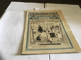 Bernadette Rare Revue Hebdomadaire Illustrée  Paris 1926 Petit Outillage Décolle Crayon Encre Plume - Bernadette
