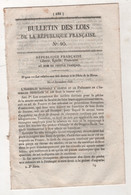 1848 BULLETIN DES LOIS N°95 - SEL PECHE MORUE - RETRAITE OUVRIERS DE LA MARINE - PALAIS NATIONAUX - ROUEN - SURETE - Décrets & Lois