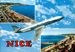 NICE    ( ALPES MARITIMES )    MULTI-VUES - Luchtvaart - Luchthaven