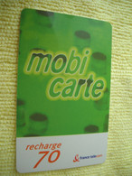 7266 Télécarte Collection Recharge MOBICARTE  70 F France Télécom  ( Recto Verso)  Carte Téléphonique - Cellphone Cards (refills)
