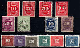 Brasil Tasas Nº 1/4, 13/14, 18, 22, 40/45.  Año 1890/1940 - Postage Due