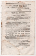 1848 BULLETIN DES LOIS N°104 - DOUANES & PRIMES OU DRAWBUCKS - GRENOBLE - NOTRE DAME DE PARIS TRAVAUX - CHAUMONT LYCEE - Décrets & Lois