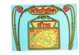 Cpm - METROPOLITAIN - OPERA - Illustration Paris Métro - Ligne N°12 - KOEBAU RAPIDA 0 - Métro