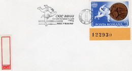 ROMANIA 1987: EUROPEAN JUDO CHAMPION, PARIS, Illustrated Postmark On Cover  - Registered Shipping! - Poststempel (Marcophilie)