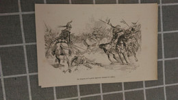 Affiche (dessin) - Les Dragons De La Garde Impériale Chargent Les Uhlans - Afiches