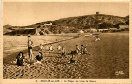 Argelès Sur Mer * Vue Sur La Plage Et Le Racou * Baigneurs - Argeles Sur Mer