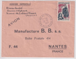 REUNION - 1966 - ENVELOPPE De RAVINE DES CABRIS ! => NANTES - Covers & Documents