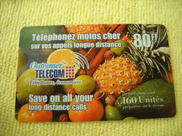 7278 Télécarte Collection OUTREMER TELECOM 160 U Recharge 80 F ( Recto Verso)  Carte Téléphonique - Other & Unclassified