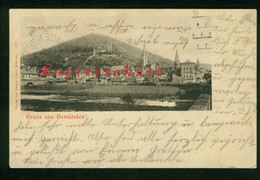 AK Gemünden Am Main, Landkreis Main-Spessart, Gel. 1902 Nach Nürnberg - Gemünden