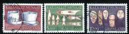 GREENLAND 1988 Historic Artefacts III Used.   Michel 186-88 - Used Stamps