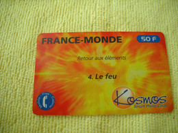 7285 Télécarte Collection France Monde 50 F Kosmos N° 2 Feu Carte Prépayée Téléphone  ( Recto Verso)  Carte Téléphonique - Otros & Sin Clasificación