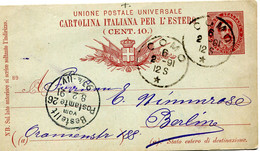 ITALY POSTCARD 1891 - Other & Unclassified