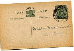 INDIA  1935  POSTCARD. - Inland Letter Cards