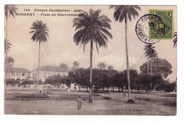 Carte Postale Guinée Konakry Place Du Gouvernement Afrique Occidentale Française Lille Nord - Cartas & Documentos