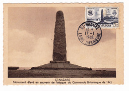 Saint-Nazaire Loire Atlantique Monument Souvenir De L'Attaque Du Commando Britanique En 1942 WW2 - 1940-1949