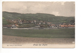 Gruss Aus BIGLEN Gel. 1909 V. Thun N. Lausanne - Biglen