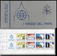 CITTÀ DEL VATICANO VATICAN VATIKAN (1981 - 1982) 1985 VIAGGI DEL PAPA GIOVANNI PAOLO II LIBRETTO POPE VISIT BOOKLET MNH - Cuadernillos