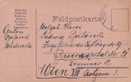 Feldpostkarte Wielicka Nach Reservespital Nr. 24 Wien - 1917  (56844) - Covers & Documents