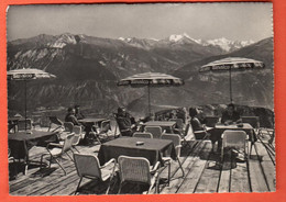 ZOW-01 Crans-Montana  Terrasse Du Restaurant Des Violettes  Weisshorn Anniviers. Photoglob 12845,non Circ.Grand Format - Anniviers