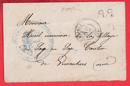 CACHET GARDE NATIONALE MOBILE DE L'ORNE LE COMMANDANT DU 2EME BATAILLON PP FABRICATION LOCALE LAIGLE ORNE 20.09.1870 - Guerra Del 1870