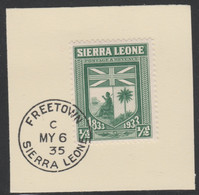 Sierra Leone 1933 Centenary Of Abolition Of Slavery 1/2d SG 168 With Madame Joseph Forged Postmark Type 393 - Sierra Leona (...-1960)