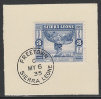 Sierra Leone 1933 Centenary Of Abolition Of Slavery 3d SG 172 With Madame Joseph Forged Postmark Type 393 - Sierra Leona (...-1960)