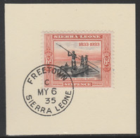 Sierra Leone 1933 Centenary Of Abolition Of Slavery 6d SG 175 With Madame Joseph Forged Postmark Type 393 - Sierra Leona (...-1960)