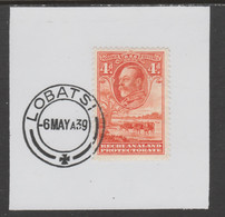 Bechuanaland 1932 KG5 Cattle 4d On Piece Cancelled With Madame Joseph Forged Postmark Type 57 - 1885-1895 Crown Colony