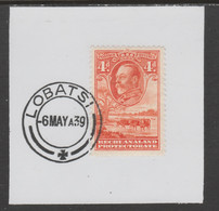 Bechuanaland 1932 KG5 Cattle 4d On Piece Cancelled With Madame Joseph Forged Postmark Type 57 - 1885-1895 Kolonie Van De Kroon