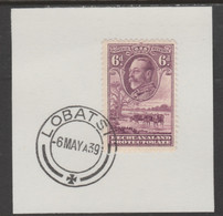 Bechuanaland 1932 KG5 Cattle 6d On Piece Cancelled With Madame Joseph Forged Postmark Type 57 - 1885-1895 Colonia Británica