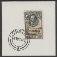 Bechuanaland 1932 KG5 Cattle 1s On Piece Cancelled With Madame Joseph Forged Postmark Type 57 - 1885-1895 Crown Colony