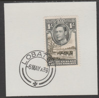 Bechuanaland 1938 KG6 Cattle 1s On Piece Cancelled With Madame Joseph Forged Postmark Type 57 - 1885-1895 Crown Colony