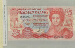 Billet De Banque - The Government Of The Falkland Islands  5 POUNDS  1983 (2021 Juin Class ALB 37) - Isole Falkland