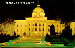 Alabama Montgomery State Cap[itol At Night - Montgomery