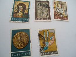 GREECE   USED STAMPS 1964  BYZANTINE ART - Telégrafos