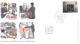 (SS 12) UK  FDC - Opening Of Tallents House In Edinburgh (2001) - 2001-2010 Decimal Issues