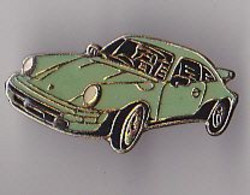 PIN'S   THEME  SPORT  AUTOMOBILE  PORSCHE VERTE - Porsche