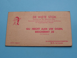 DE WITTE STOK > Afd. V/d " BRAILLE LIGA " Welzijn V/d BLINDEN Brussel 1950 ( WELDADIGHEIDSVIGNETTEN / Sluitzegels ) ! - Altri & Non Classificati