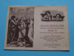 1932 Maison MONALDINI Magasin D'Articles Réligieux ROME 13 Place Rusticucci 11 ( Voir Photo Pour Détail Svp ) ! - Petit Format : 1921-40