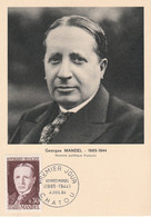 CARTE MAXIMUM 1964 GEORGES MANDEL - 1960-1969