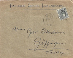 LUXEMBOURG - 12.5c Adolphe Sole Use - Baclesse Soeurs To Goppingen, Germany In 1904 - 1891 Adolfo Di Fronte