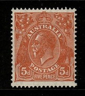 Australia SG 130  1932  King George V C Of A Perf 13.5 X 12.5, 5d Orange-brown ,Mint Never Hinged - Nuovi