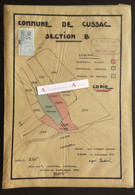 CUSSAC - Cantal - Plan Des Propriétés Tichet Mozières + Crozatier - 1930 P Sadoul Ingénieur Architecte Saint Flour - 15 - Otros Planes