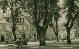 DDR AK Um 1965 Templin Am Markt HO Cafe Am Markt, HO Obst Und Gemüse Gelaufen - Templin