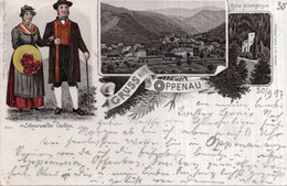 CPA    ALLEMAGNE---GRUSS AUS OPPENAU---ATTENTION 1897 - Oppenau