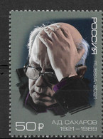 Russia 2021, Andrei Sakharov, Scientist, Physicist, Creator Of Thermonuclear Devices & Hydrogen Bomb,VF MNH** - Ongebruikt