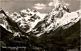 Schloss Tarasp Gegen Plawna-Gruppe Und Piz Nair (7762) * 7. 8. 1948 - Tarasp