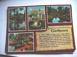 Nederland Holland Pays Bas Giethoorn Met  Perkamentkaart - Giethoorn